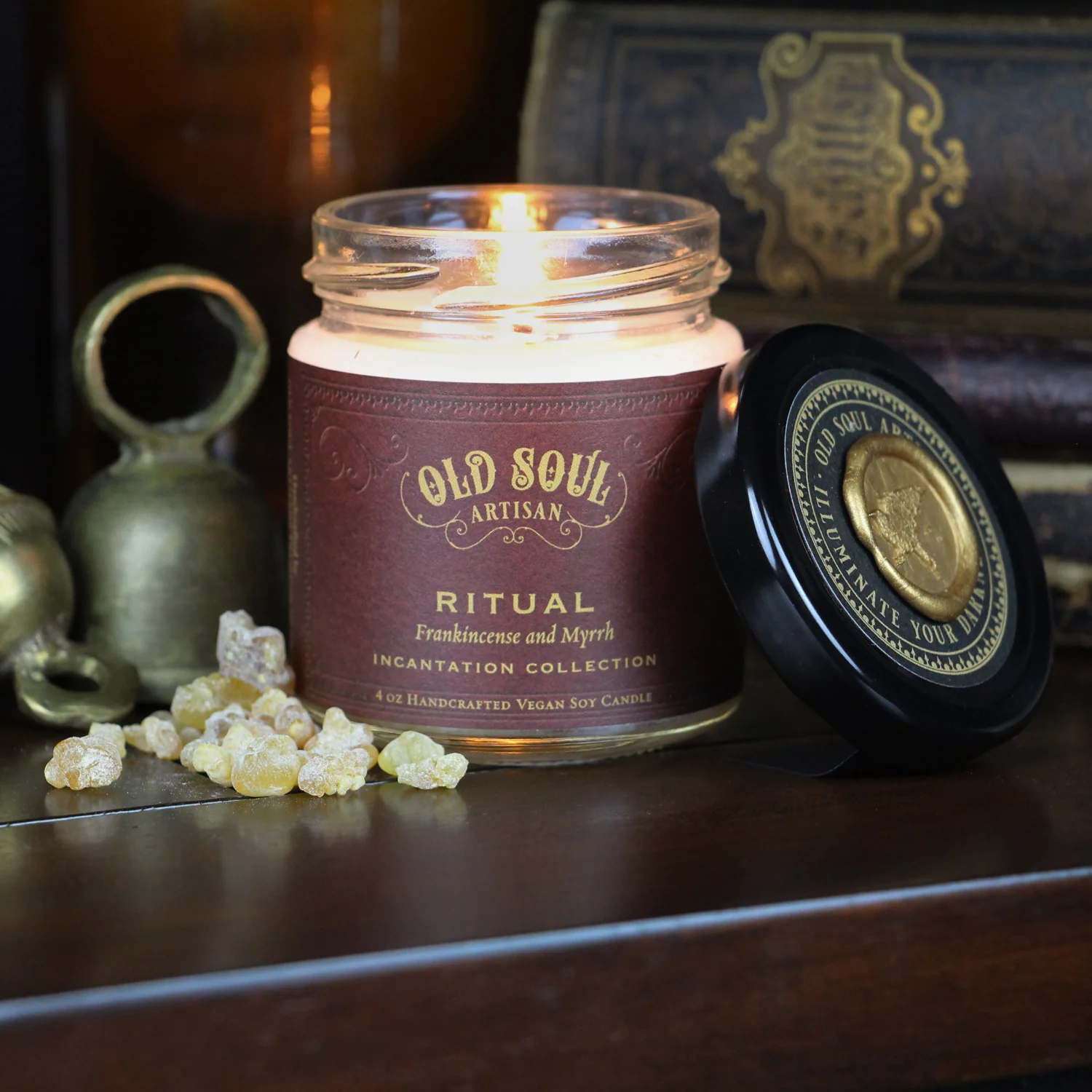 Ritual Soy Candle (frankincense and myrrh) - Image 4